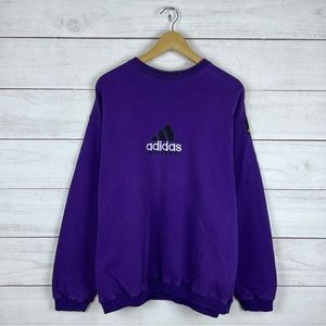 Vintage 1990s Adidas Cristiano Ronaldo Equipment Sweatshirt Medium